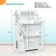 preview thumbnail 4 of 7, Kids Wooden Dollhouse Bookshelf with Anti-Tip Design and Storage Space - 31.5" x 11.5" x 45.5" (L x W x H)