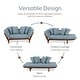 preview thumbnail 8 of 48, Cambridge Casual West Lake Convertible Wood Outdoor Sofa Daybed