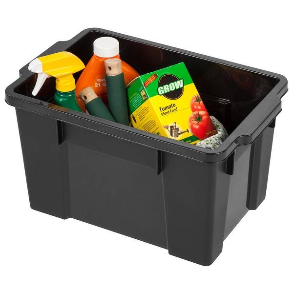 Shop For Iris 20 Quart Heavy Duty Storage Tote In Black Get Free Shipping On Everything At Overstock Your Online Home Improvement Outlet Store Get 5 In Rewards With Club O 32363719