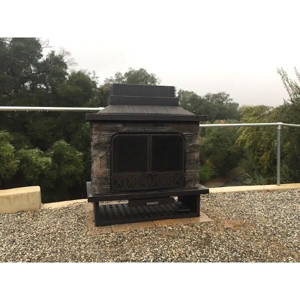 Top Product Reviews For Sunjoy Farmington 48 Inch Faux Stone Steel