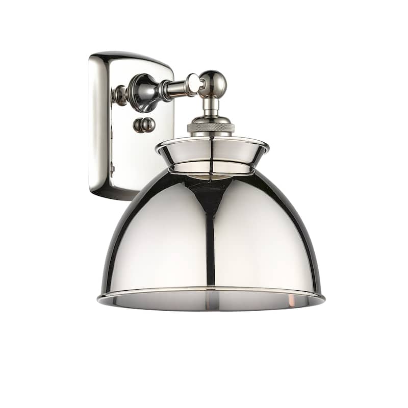 Innovations Lighting 516-1W-12-9 Adirondack Sconce Adirondack 12" Tall - Polished Nickel