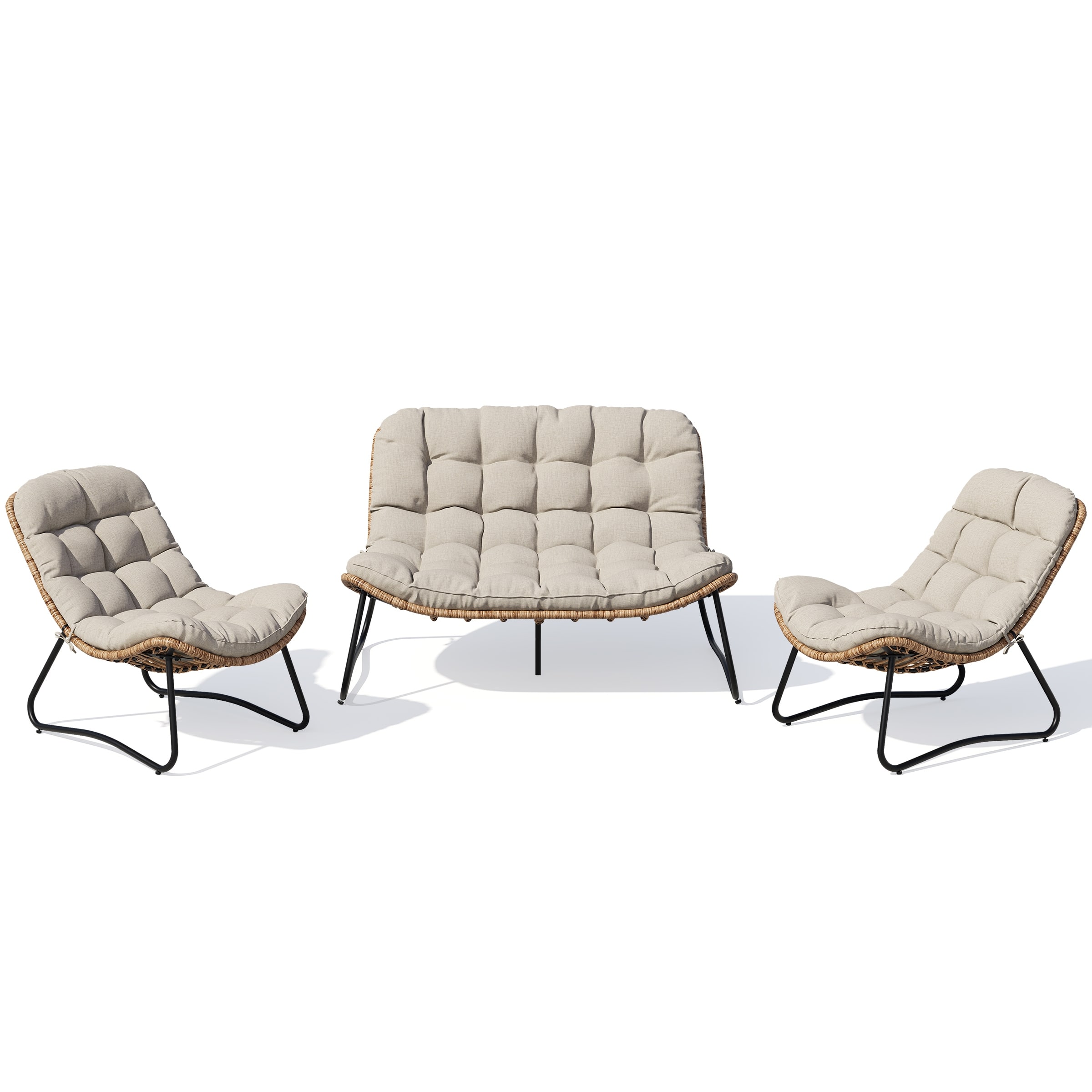 Option Beige with 2 single chairs