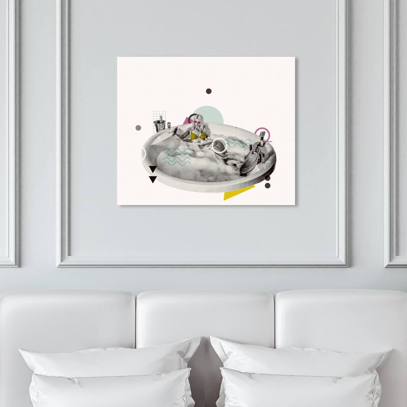 Wynwood Studio 'Mermaid Editorial' Fashion and Glam Wall Art Canvas Print Lifestyle - White, Gray
