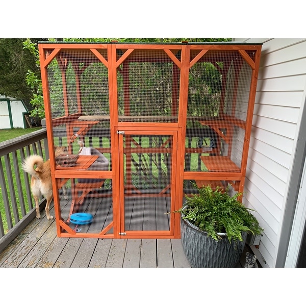 Shop Trixie Pet Products Wooden Outdoor Cat House Overstock