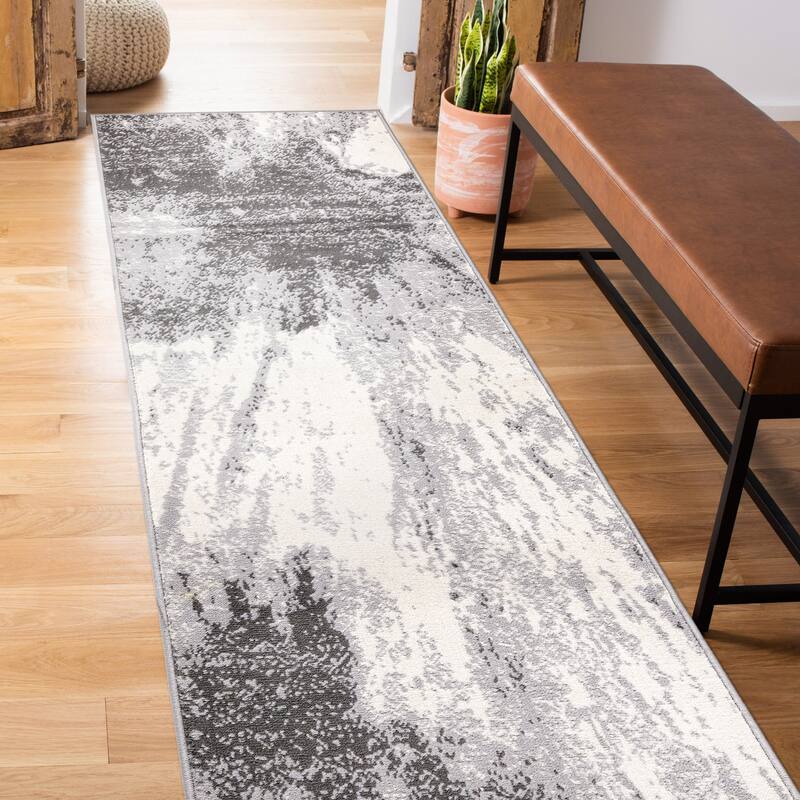 World Rug Gallery Contemporary Modern Abstract Area Rug