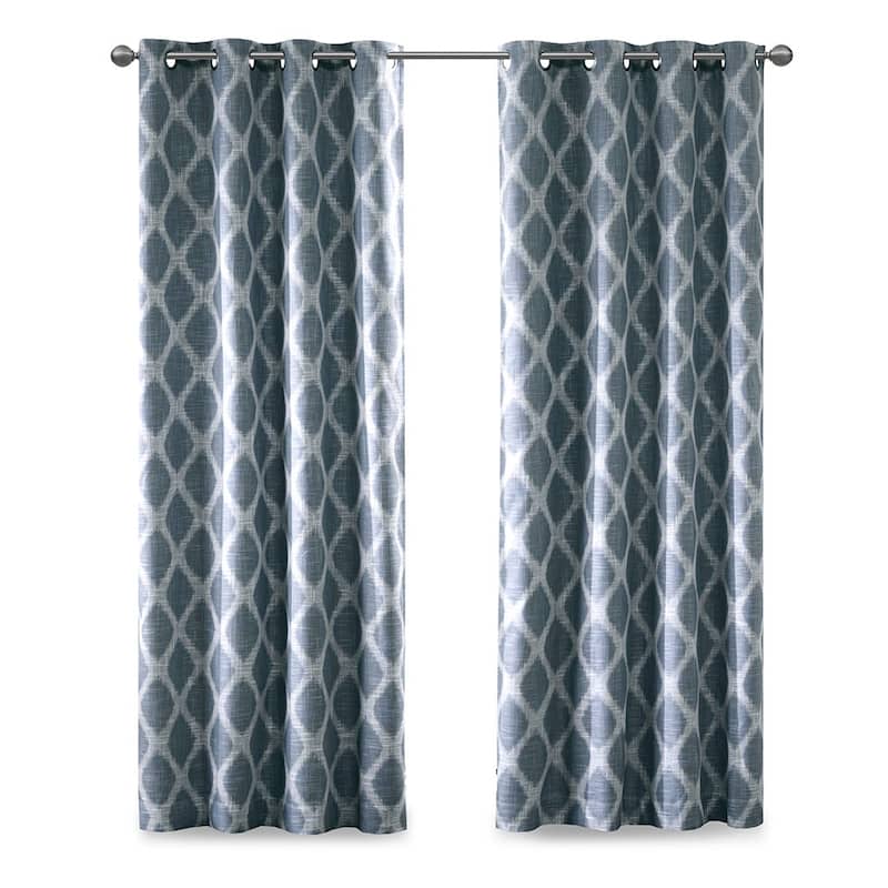 Printed Ikat Blackout Curtain Panel(Only 1 Pc Panel)