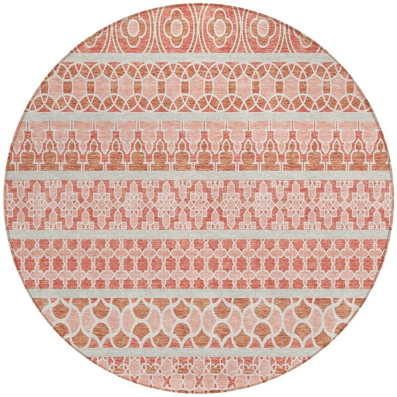HomeRoots Quatrefoil Transitional Rectangle Outdoor Rug