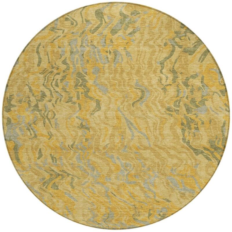 HomeRoots Abstract Transitional Rectangle Outdoor Rug