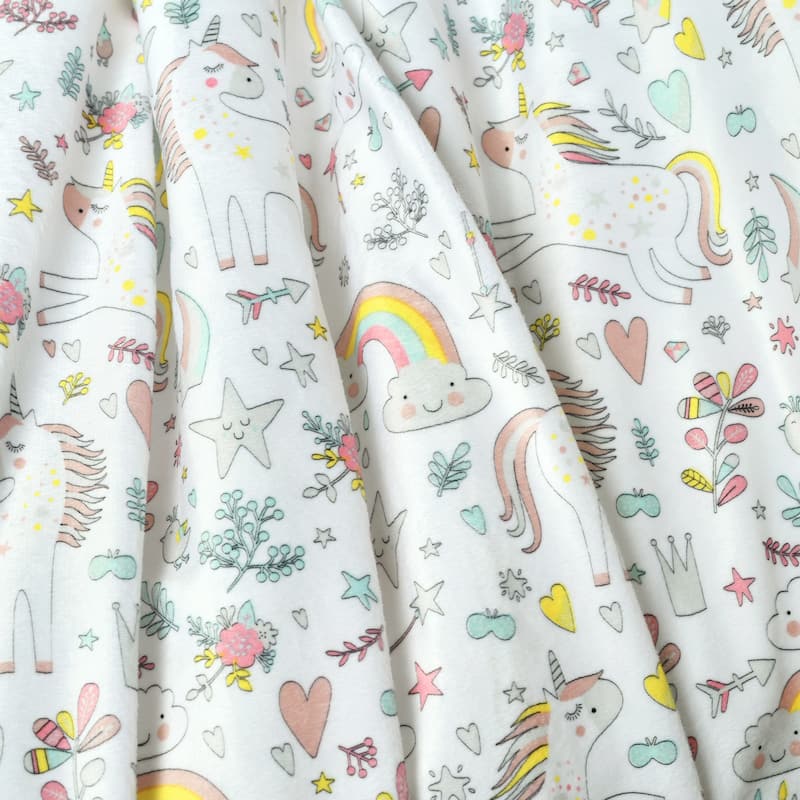 Lush Decor Baby Unicorn Heart Rainbow Sherpa Blanket - 40"x30" - Nature/Animals - 40"x30" - Pink
