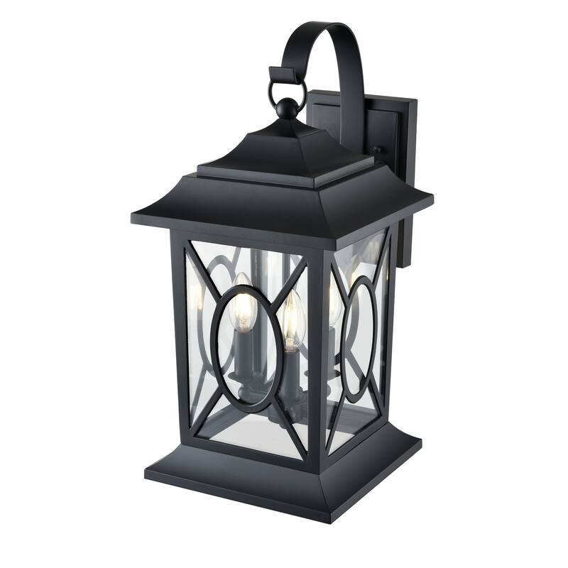 Allbert Outdoor Wall Sconce Powder Coated Black - Powder Coated Black