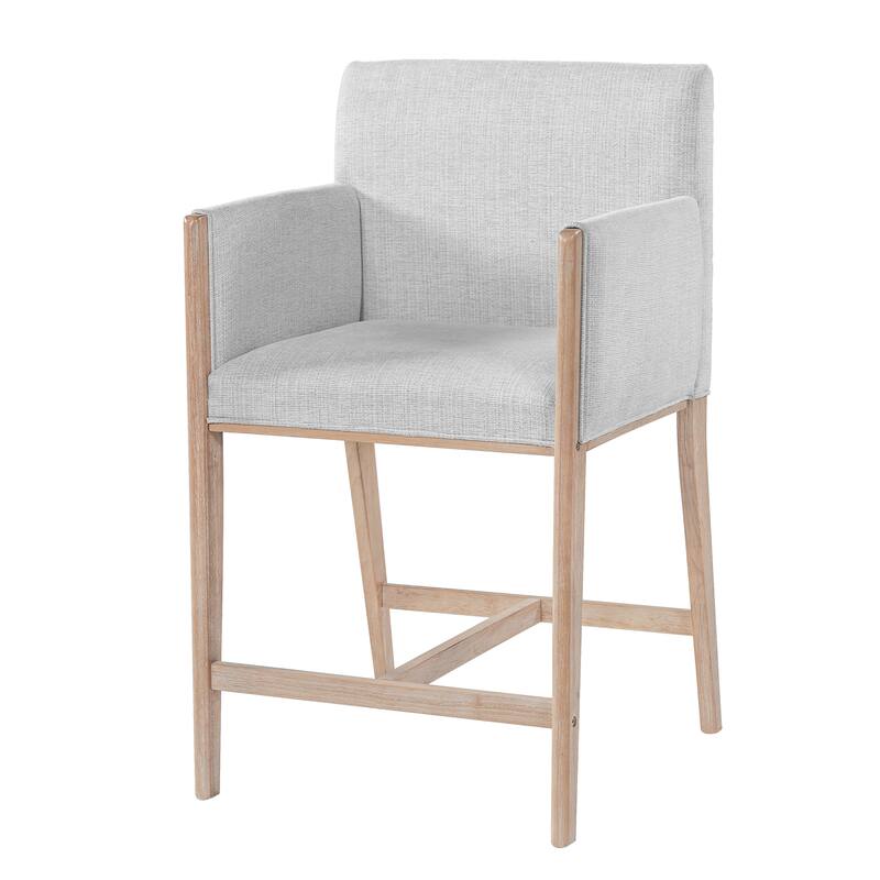 Christopher Knight Home - Modern Upholstered Counter Stools with Arms - Set of 2