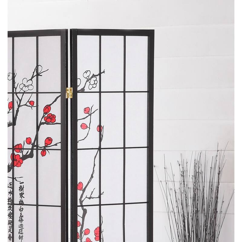 Japanese 4-Panel Screen Room Divider