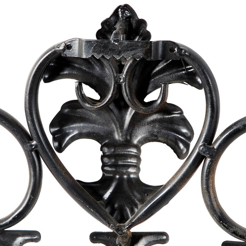 Brown Iron Traditional Wall Decor 28 x 21 x 1 - 21 x 1 x 28