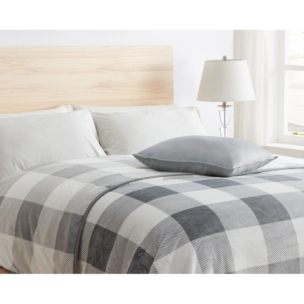 Empyrean Ultra Plush Thick Reversible Microfiber Heavy Blanket - Raschel Imitation Mink Blanket