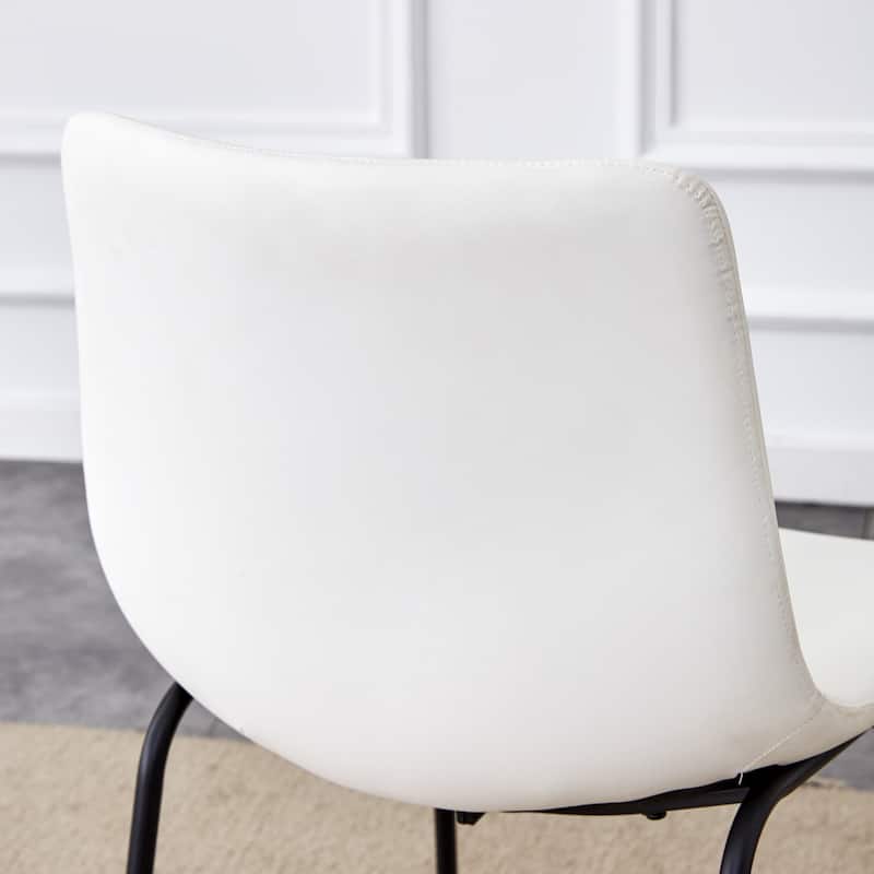 Set Of 4 Classic Pu Leather Chairs, A Stylish Seat Perfect
