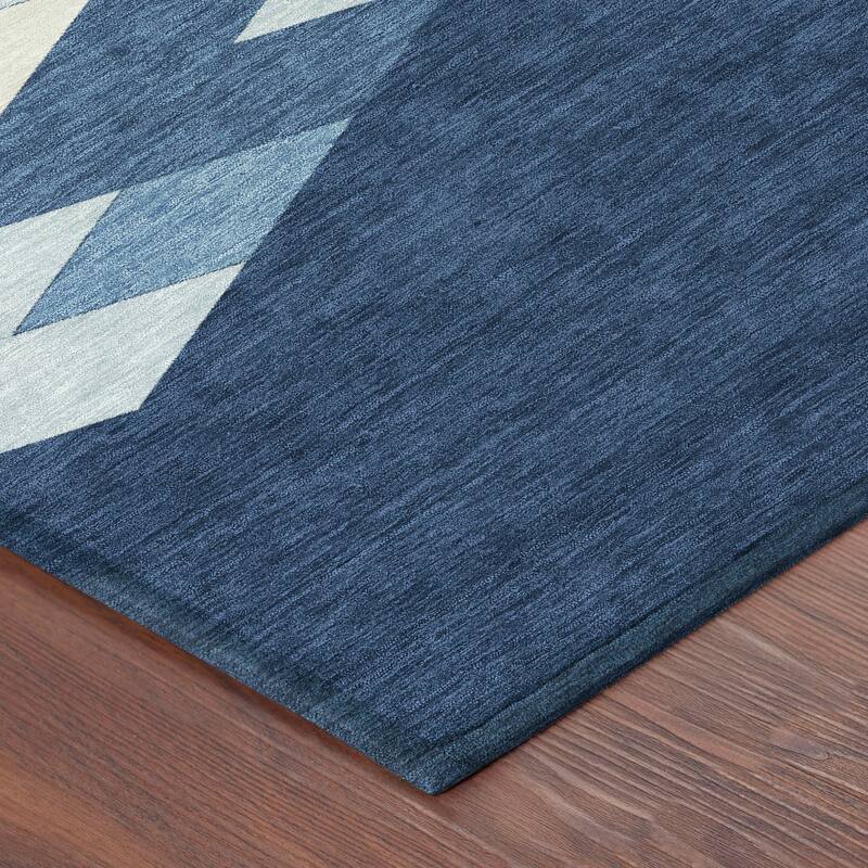 Machine Washable Indoor/ Outdoor Modern Avo Chantille Rug