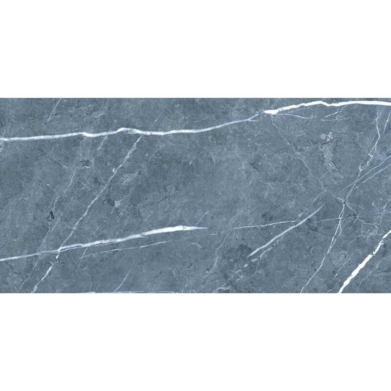 The Tile Life Opera 12x24 Blue Glossy Porcelain Floor & Wall Tile