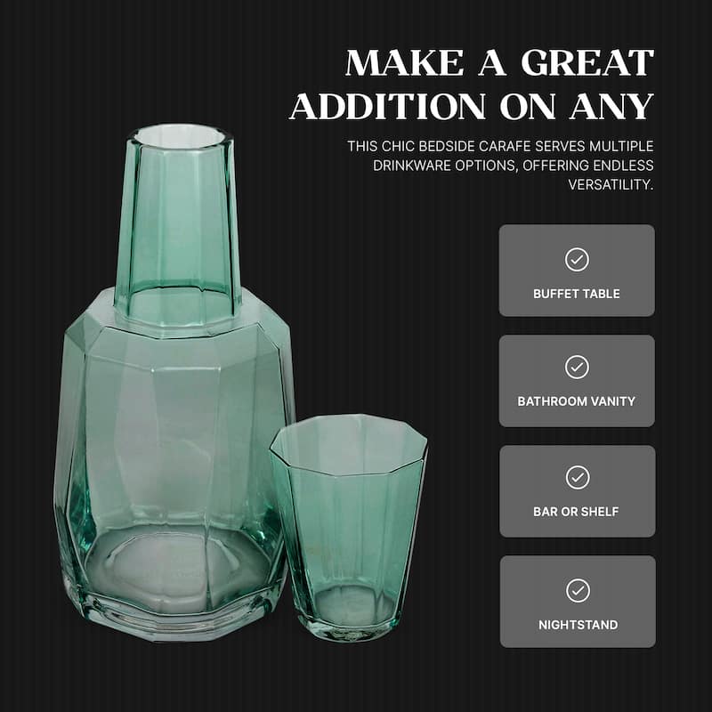 Bruno Magli 2 piece Geo Carafe Set - 37.2 oz