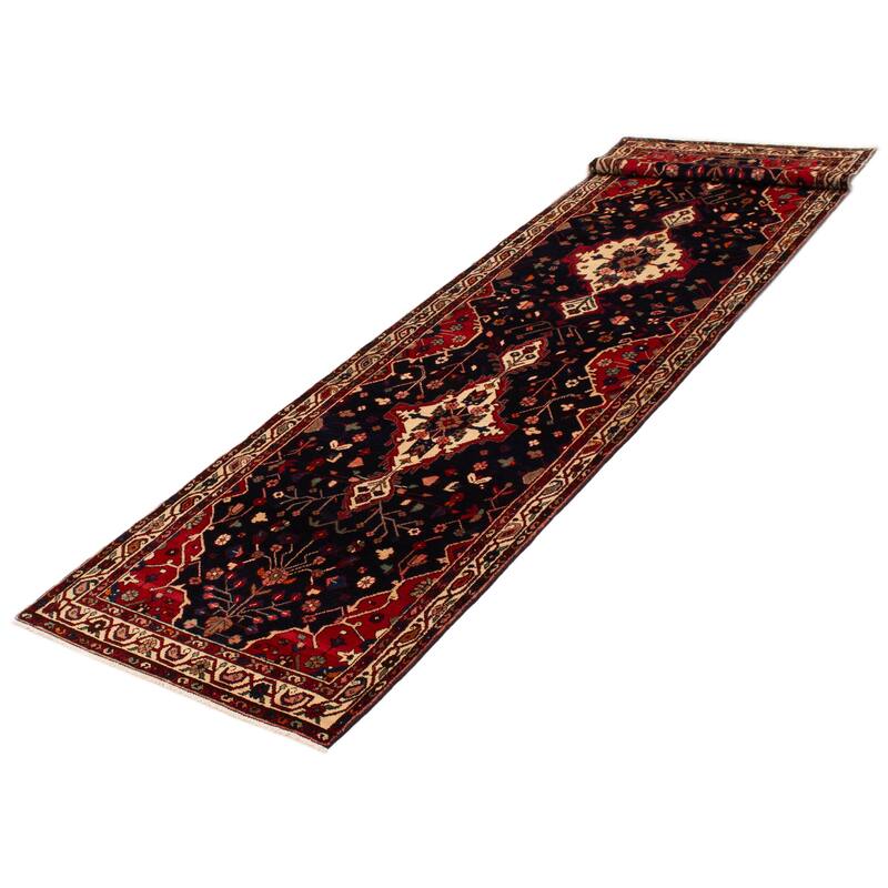 ECARPETGALLERY Hand-knotted Anadol Navy Wool Rug - 3'8 x 16'9