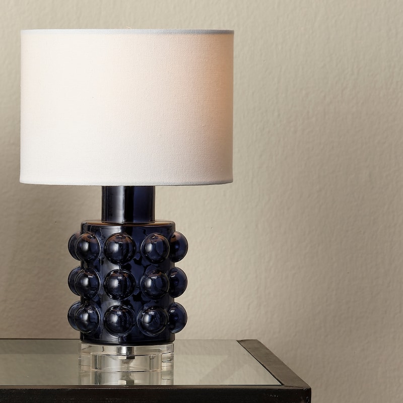 Alden Decor Athena 11.25 inch Glass Table Lamp