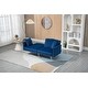 preview thumbnail 23 of 115, Velvet Loveseat Sofa Bed with 2 Pillows, Mid Century 2-Seat Couches Convertible Sofa Bed for Living Room, Bedroom,Office