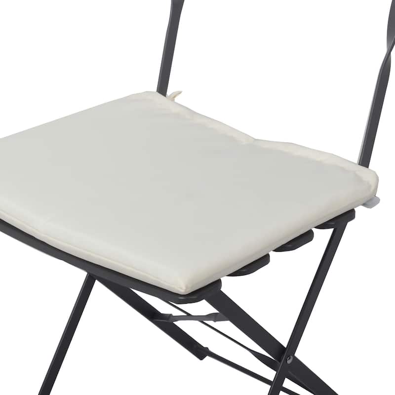 3 Pieces Patio Bistro Set, Balcony Metail Chair Table Set, Beach Patio Chair Set