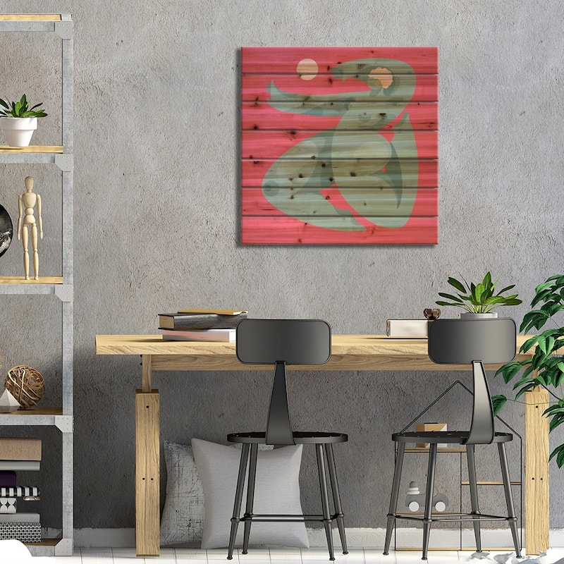 Dance, Girl Print On Wood by Olga Masevich - Multi-Color