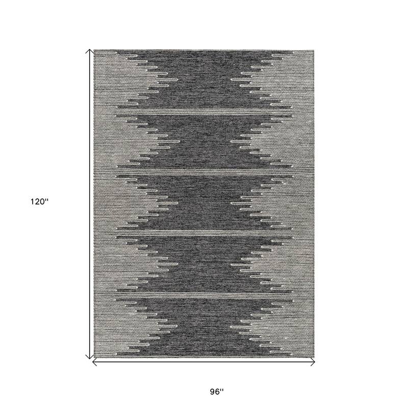 HomeRoots Abstract Transitional Rectangle Outdoor Rug