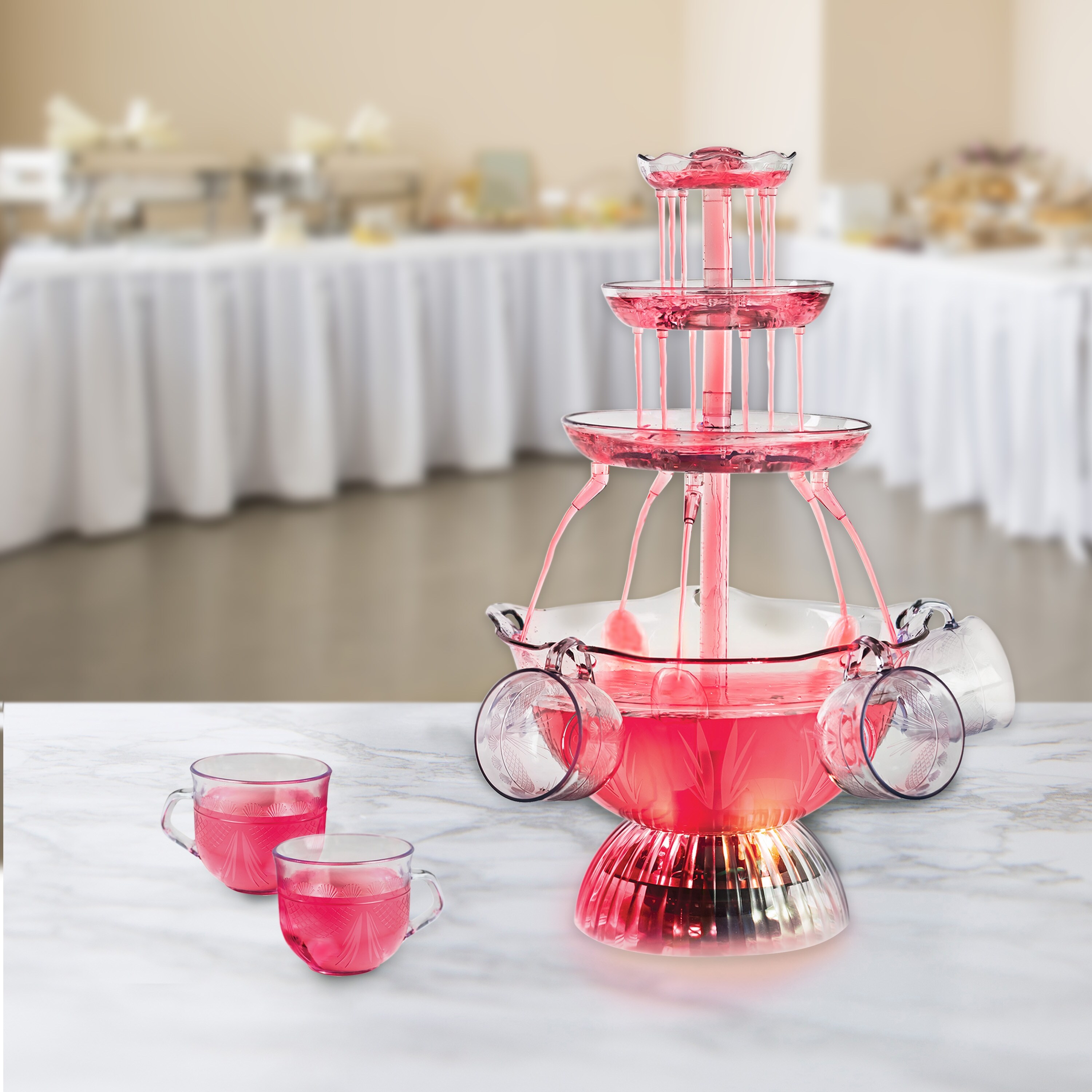 キッチン家電 Lighted Party Fountain Nostalgia-Vintage-Collection-