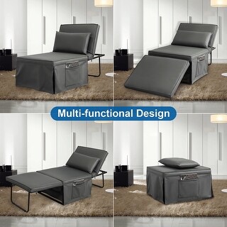 Sofa Bed 4 In 1 Ottoman Sleeper Bed Convertible Chair Bed With ...