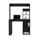 preview thumbnail 12 of 11, 58.3" High Desk with Hutch and Shelves, Rectangular Home Office Workstation