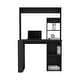 preview thumbnail 12 of 11, Small Space Desk with Hutch and Ample Storage Shelves, 38.8" Wide