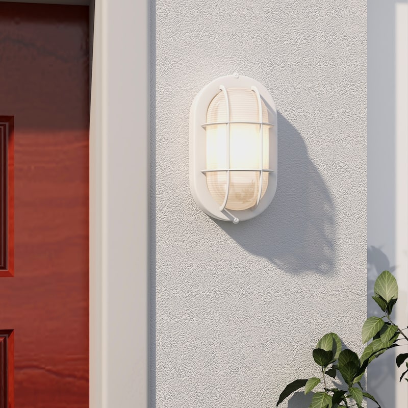 1-Light Bulkhead Outdoor Wall Light