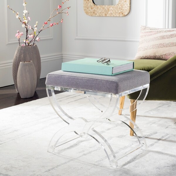 Acrylic ottoman online stool