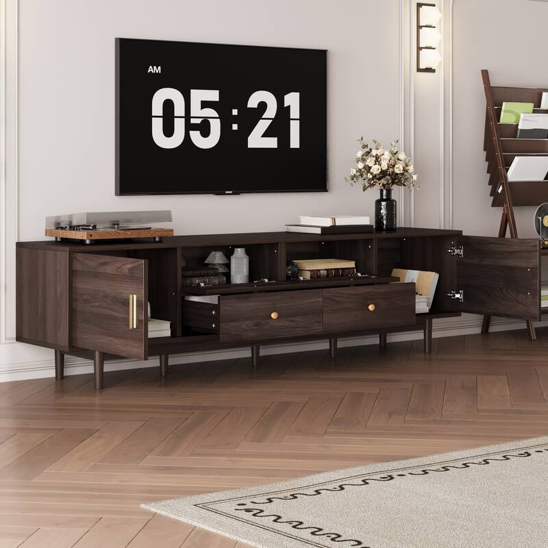 76" TV Stand with Drawers for Living Room/Bedroom