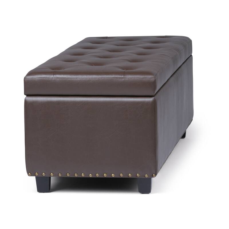 WYNDENHALL Springfield 48 inch Wide Rectangle Storage Ottoman