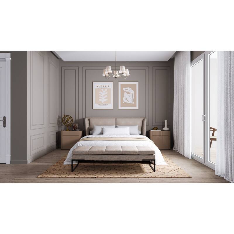 McKinney 5-Light Brushed Nickel Chandelier