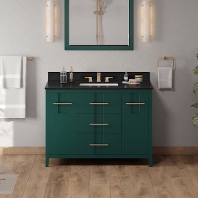 Jeffrey Alexander VKITKAT48R-GRANITE Katara 48" Free Standing Vanity