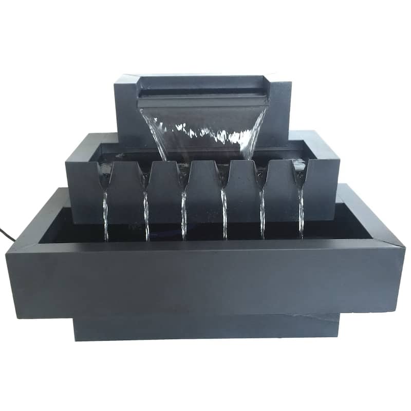 Multi Level Cascading Outdoor Patio Garden Fountain - 31.5"