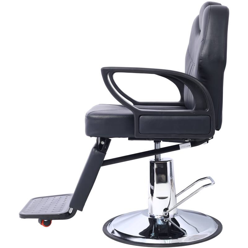 Artist hand Hair Barber Chair,Heavy Duty Hydraulic Spa Furniture Shampoo Reclining Extra Wider Seat Beauty Hair Salon Equipment