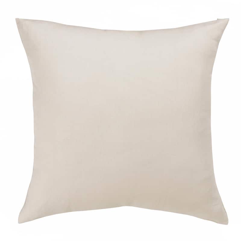 Sevita Hand-Woven Solid Linen Throw Pillow, 20" x 20"