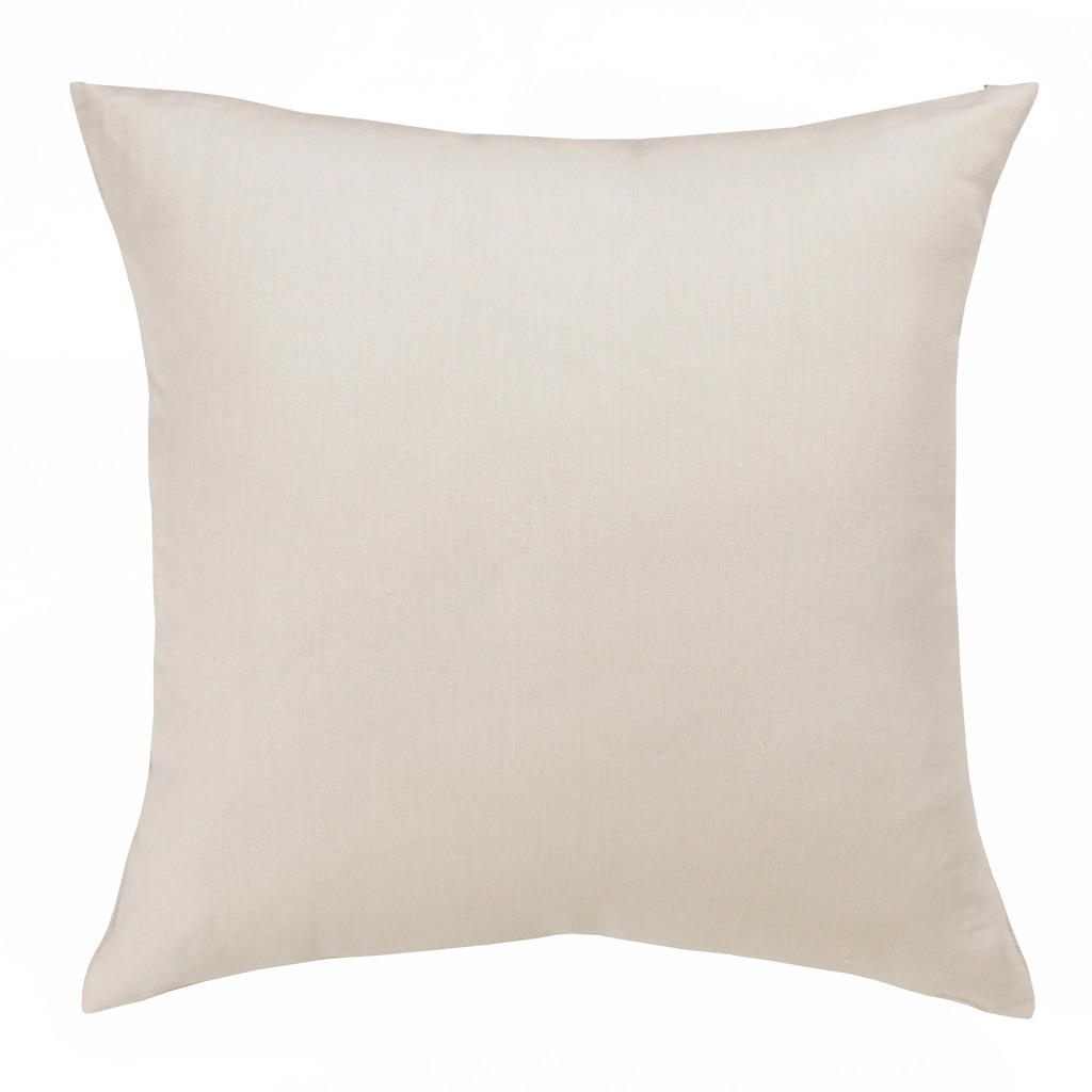 Sevita Hand-Woven Solid Linen Throw Pillow, 20" x 20"