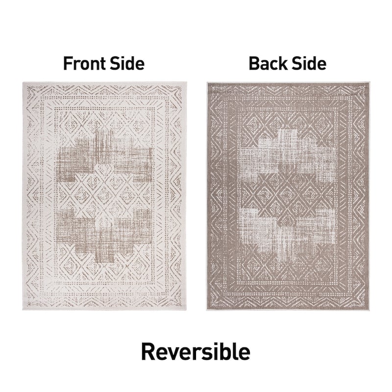 World Rug Gallery Transitional Bohemian Indoor/Outdoor Area Rug