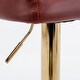 preview thumbnail 25 of 46, Swivel Bar Stools Set of 2, Modern PU Bar Stools with Backs - Counter Height