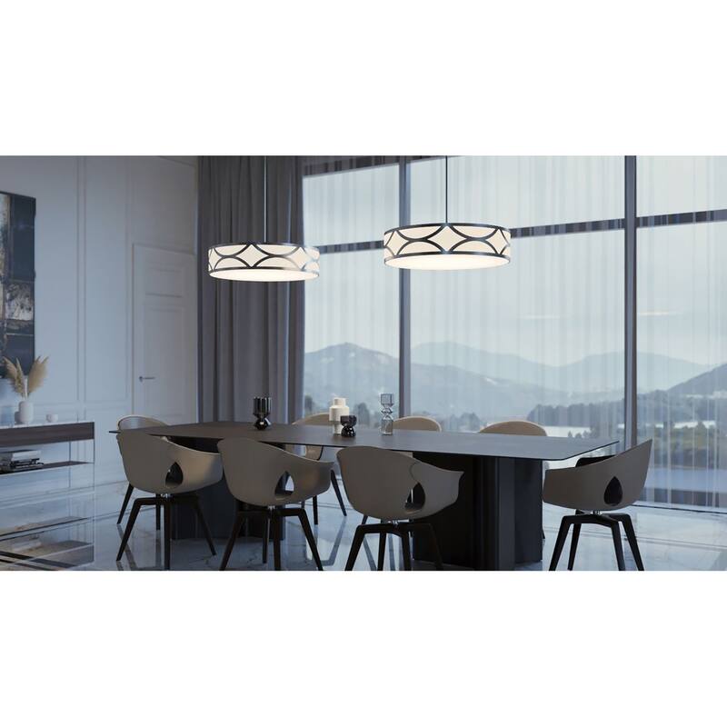 AFX Lake LED Pendant - Painted Nickel - 24-Inch
