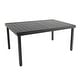 preview thumbnail 4 of 8, PHI VILLA Expandable Outoodr Dining Table, Adjustable Metal Patio Garden Table for 6-8 Person, Black