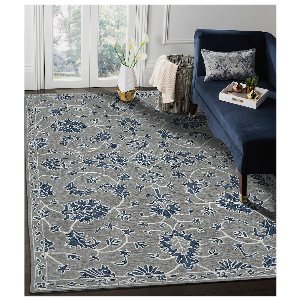 Romesha Hope Hand-Hooked Wool Area Rug