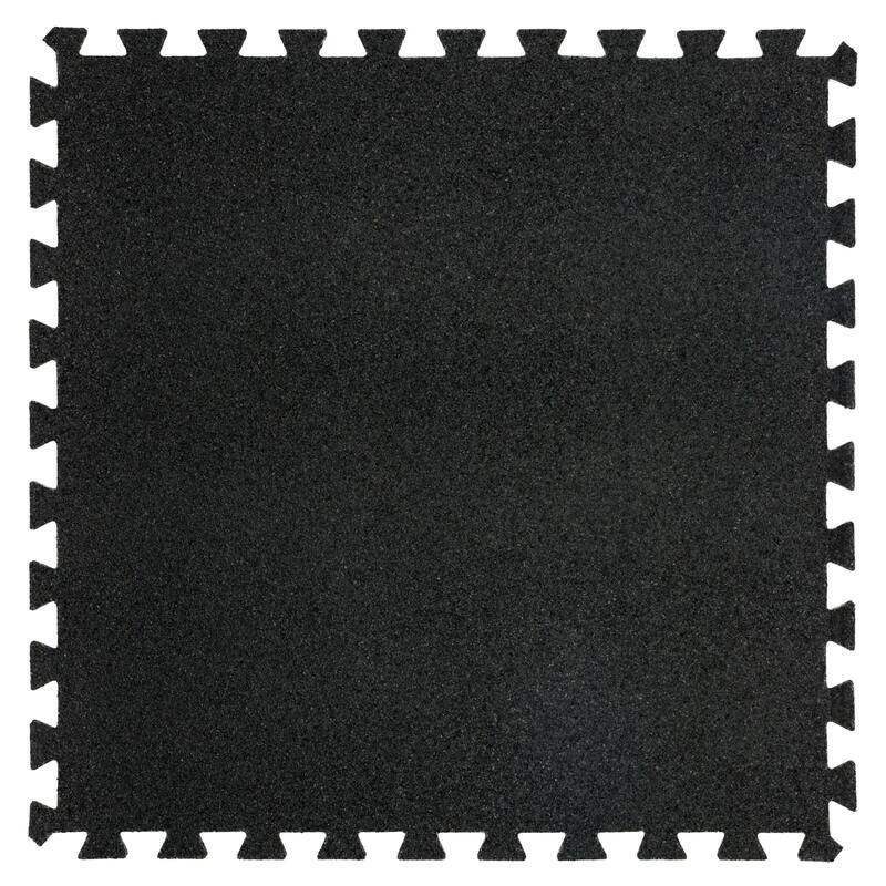 Mohawk Home Crosshatch Interlocking Utility Mats (6 Pieces) (24 Square Feet) for Gym Floor, Under Crate, Workroom, and More