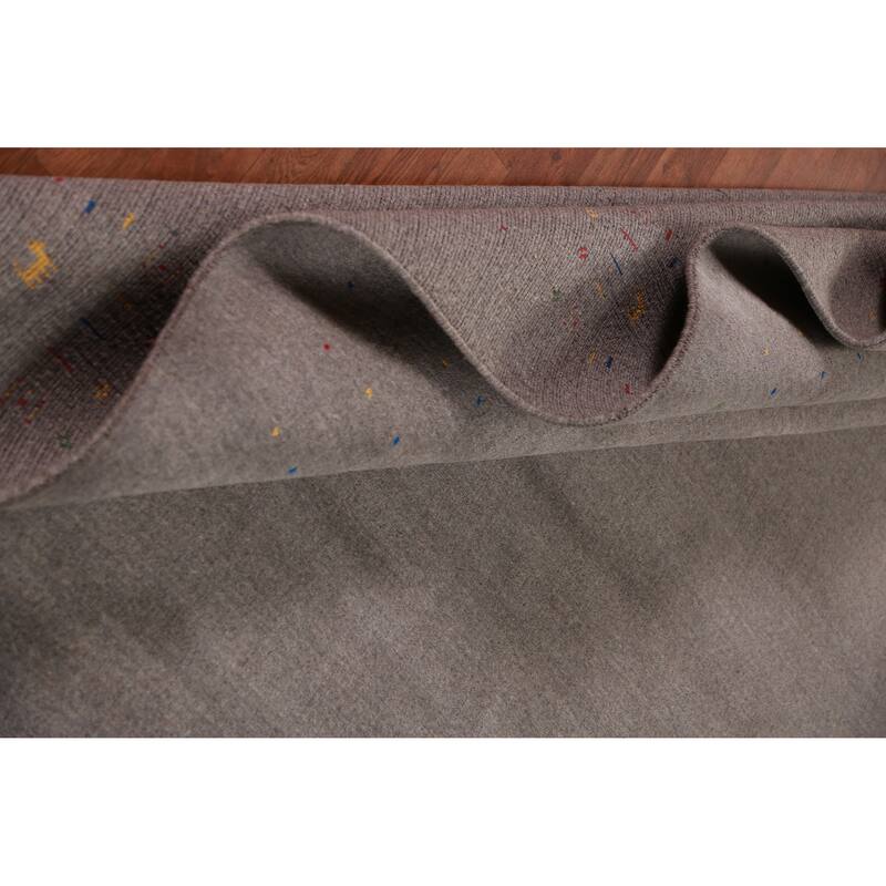 Tribal Gabbeh Indian Area Rug Handmade Bedroom Wool Carpet - 8'0" x 9'10"