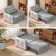 preview thumbnail 23 of 64, 3-in-1 Adjustable Sleeper Sofa Bed, Pull Out Chair Sofa, Convertible Folding Bed for Living Room